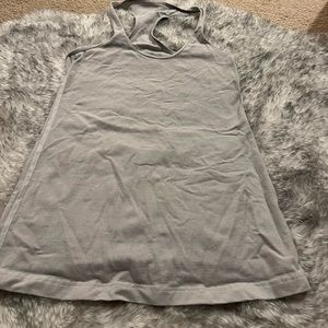 Grey Stripped lulu lemon align top size 8 racer back